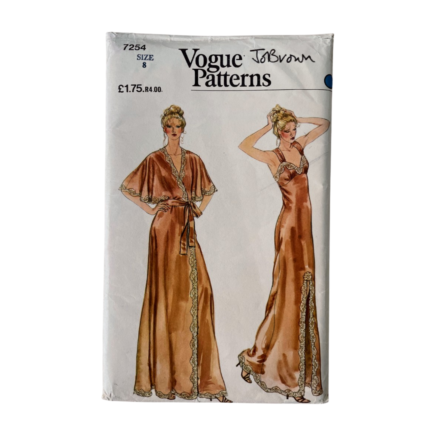Vogue 7254 Womens Size 6 Nightgown Robe