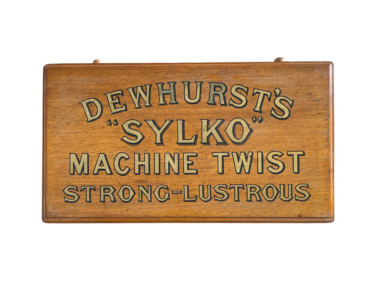 Antique Sylko Dewhursts Shop Sewing Display Cotton Bobbin Box