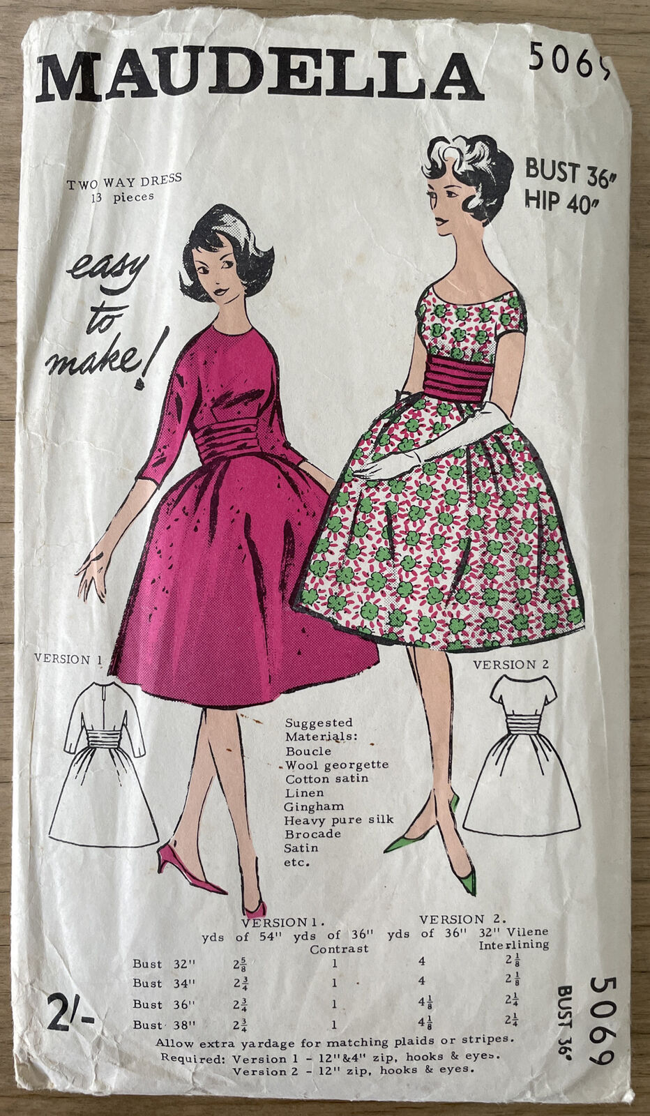 Maudella 5069 Womens Bust 36” Dress *