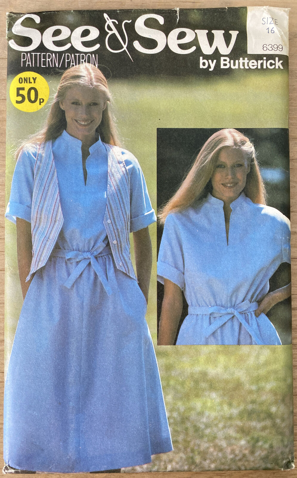 See &amp; Sew Butterick 6399 Womens Size 16 Dress *