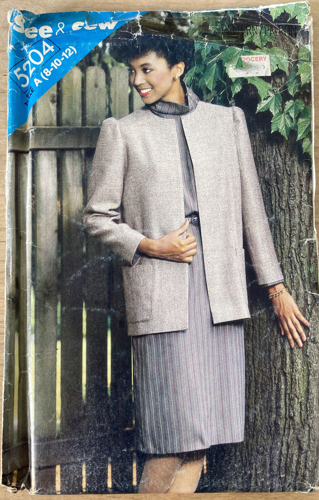 See &amp; Sew Butterick 5204 Womens Size 8- 12 Dress Jacket *