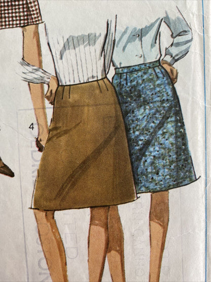 Simplicity 6695 Womens Waist 26” Skirt *