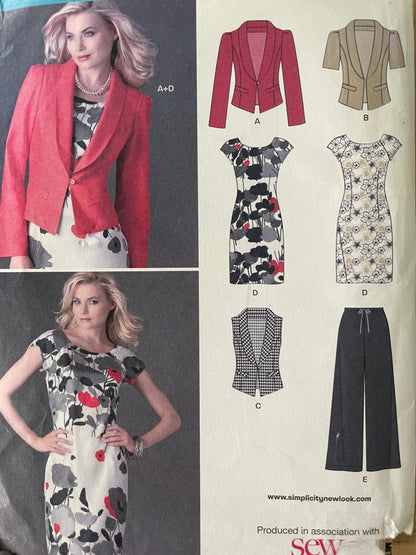 New Look K6013 Womens Size 30-42 EU Jacket Waistcoat Dress Trousers