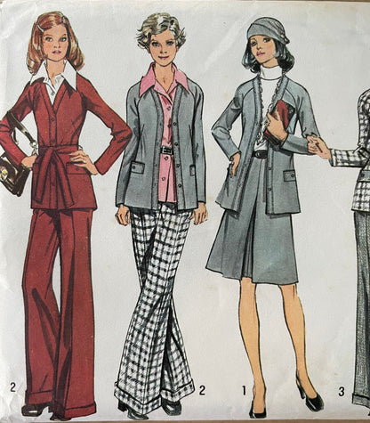 Simplicity 5921 Womens Size 12 Jacket Skirt Trousers