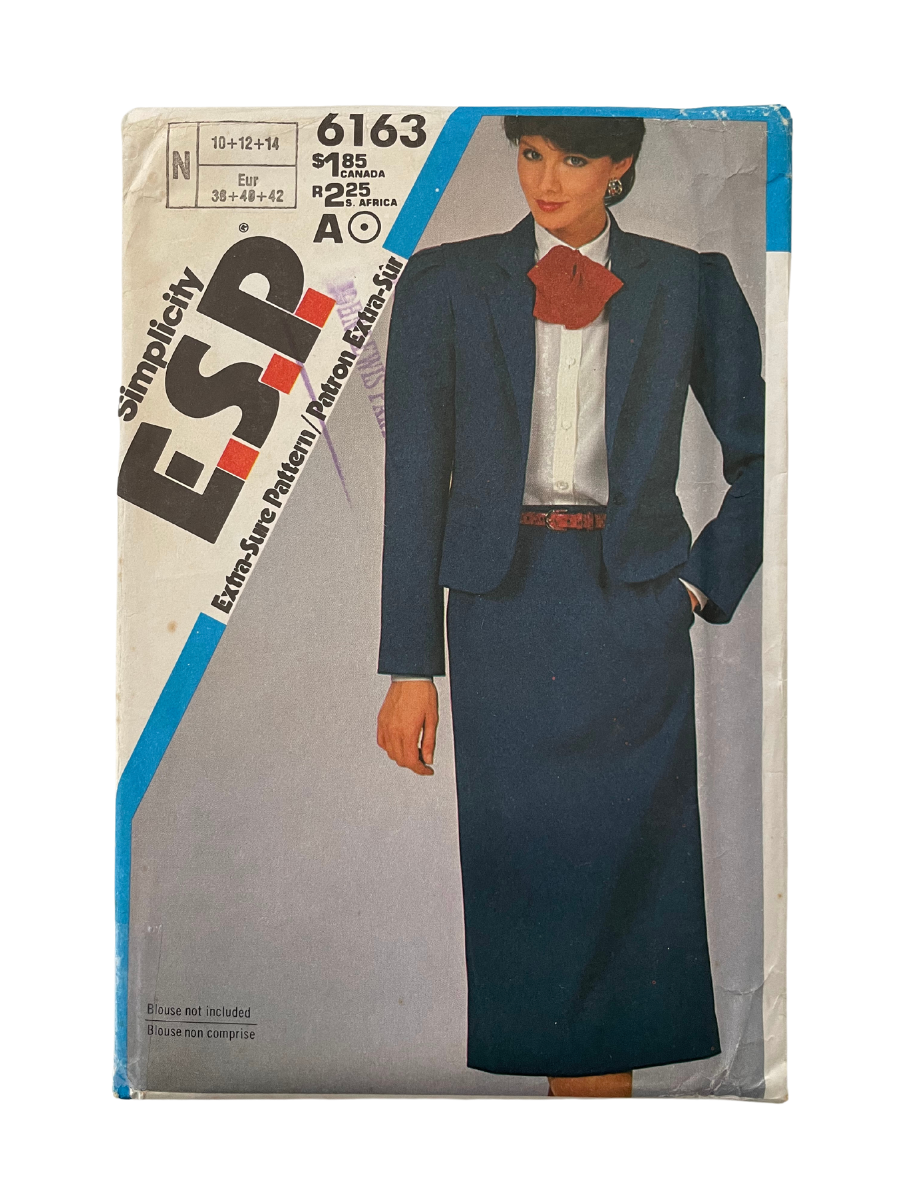 Simplicity 6163 Womens Size 10-14 Skirt Jacket FF