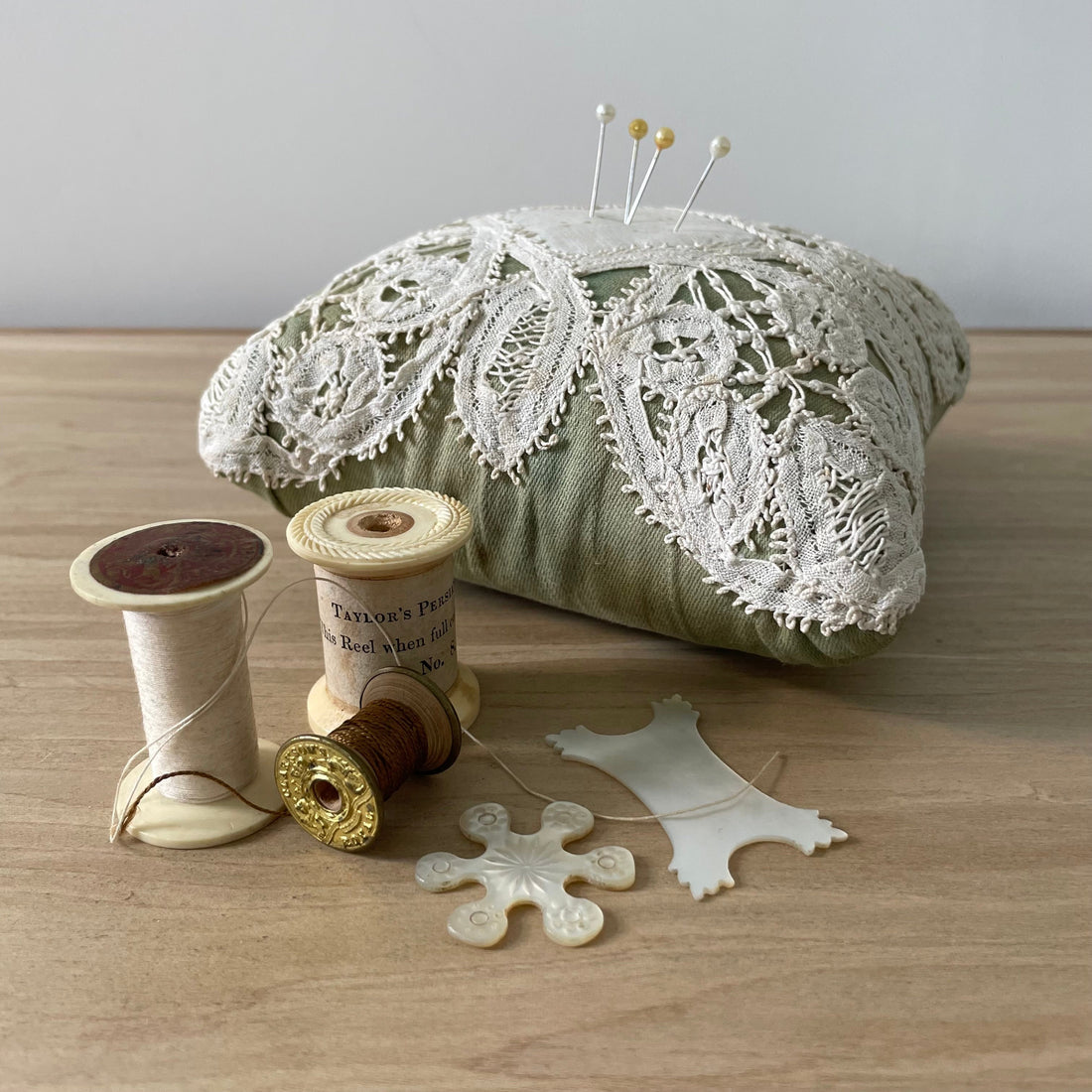 Antique Mid-19th Century Handmade Pin Cushion