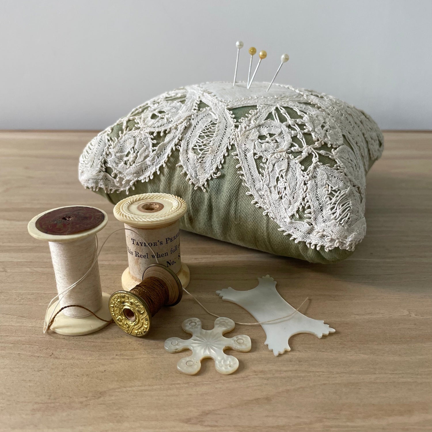 Antique Mid-19th Century Handmade Pin Cushion