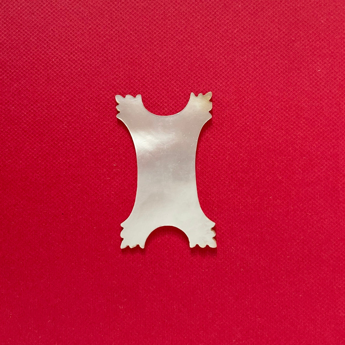 Antique Mother of Pearl Thread Winder – Fine-Toothed (Small) c.1850-1880s