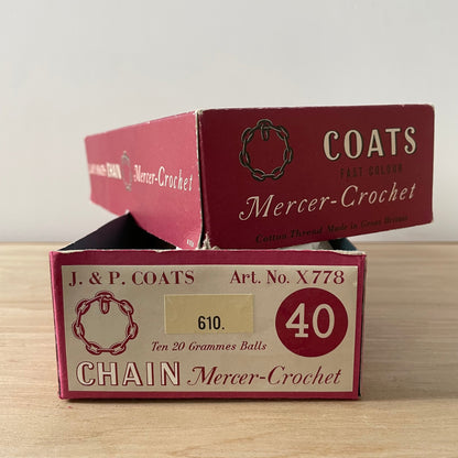 J &amp; P Coats Mercer-Crochet Thread – No. Arl X778