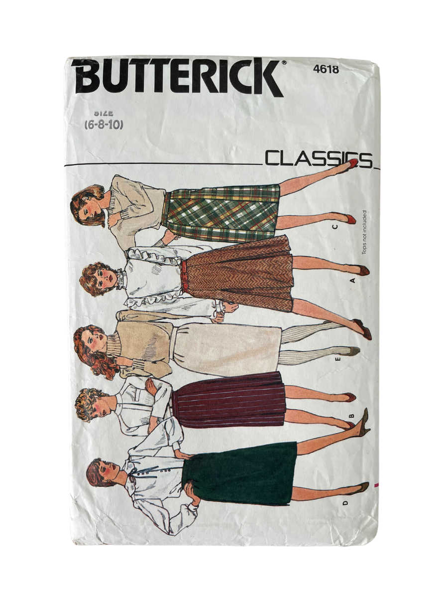 Butterick 4618 Womens Size 2-6 Skirt