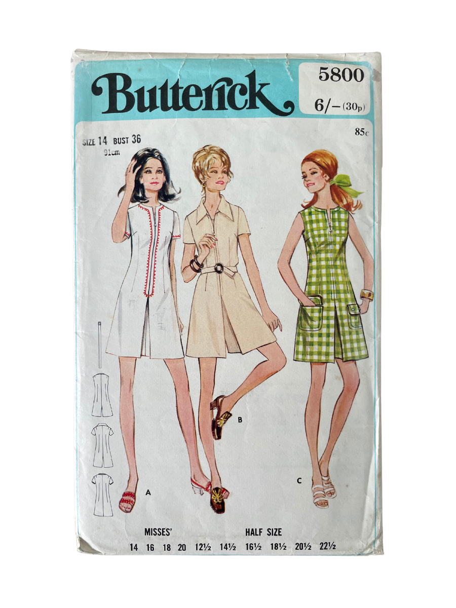 Butterick 5800 Womens Size 14 Dress Pantdress