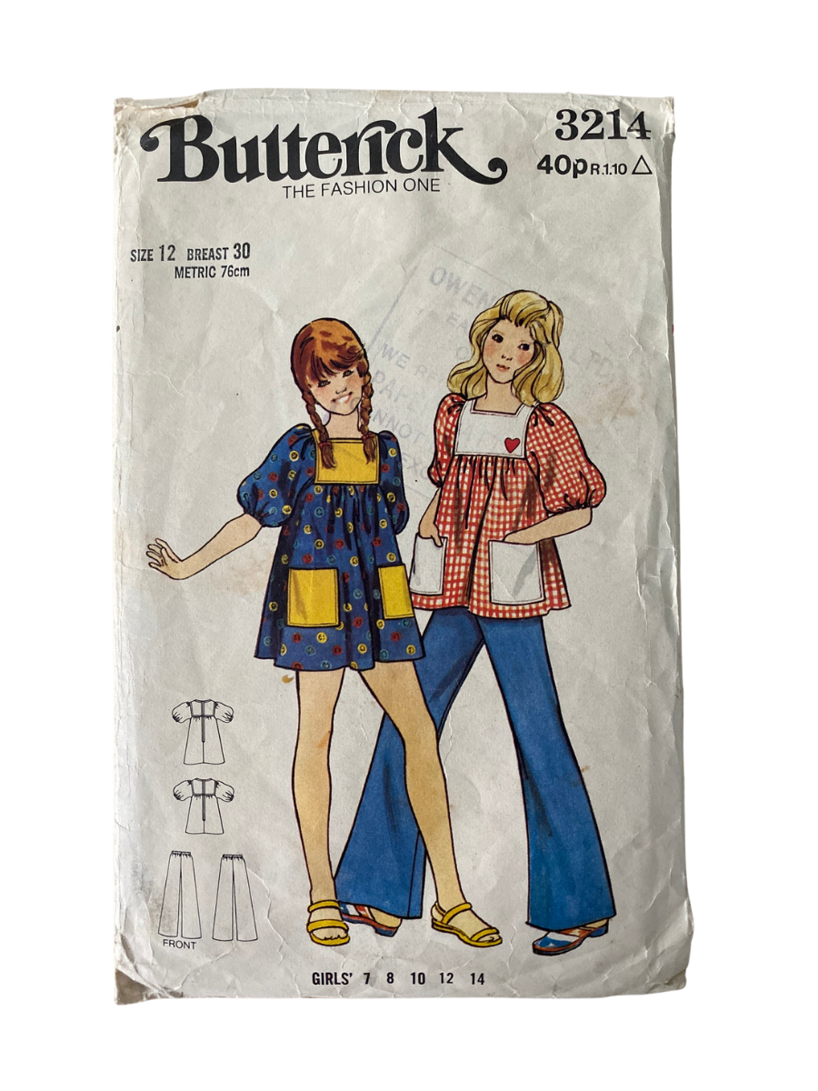 Butterick 3214 Child Size 12 Dress Top Trousers *