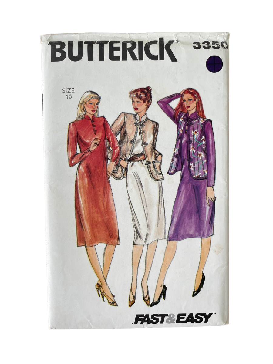 Butterick 3350 Womens Size 8 Dress Jacket Top FF