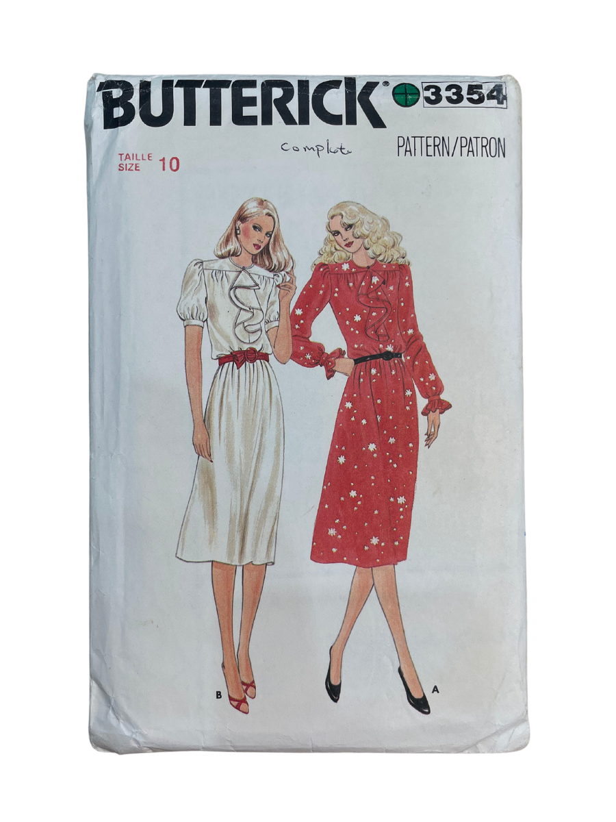 Butterick 3354 Womens Size 10  Dress *