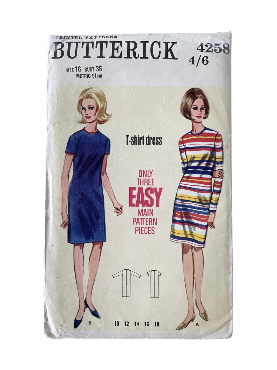 Butterick 4258 Womens Size 16 Dress FF *