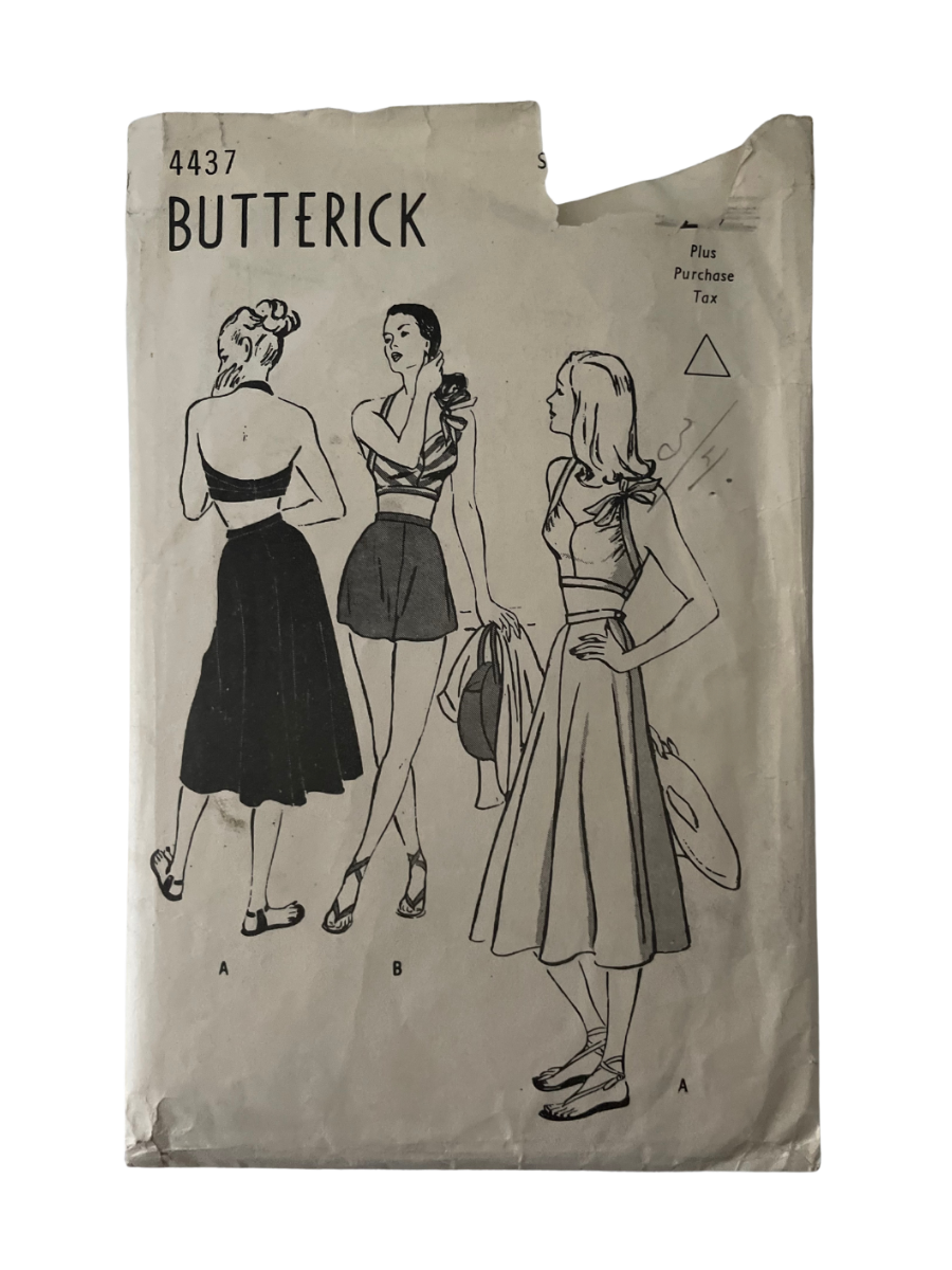 Butterick 4437 Womens Waist 32&quot; Sundress and Shorts