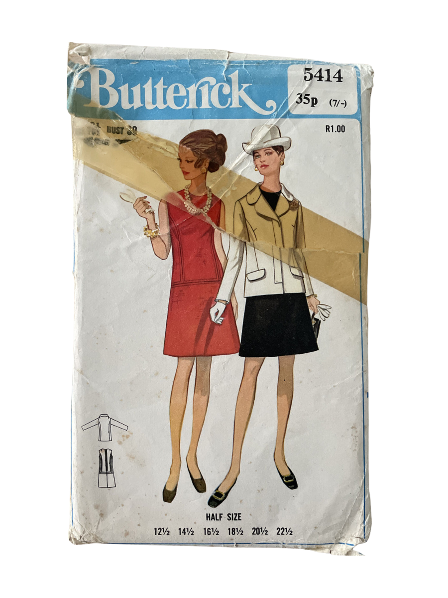 Butterick 5414 Womens Size 16 1/2 Dress Jacket *