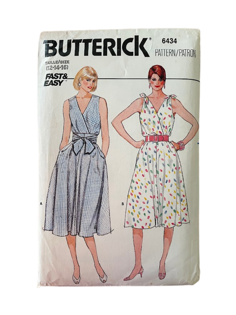 Butterick 6434 Womens Size 10-14 Dress