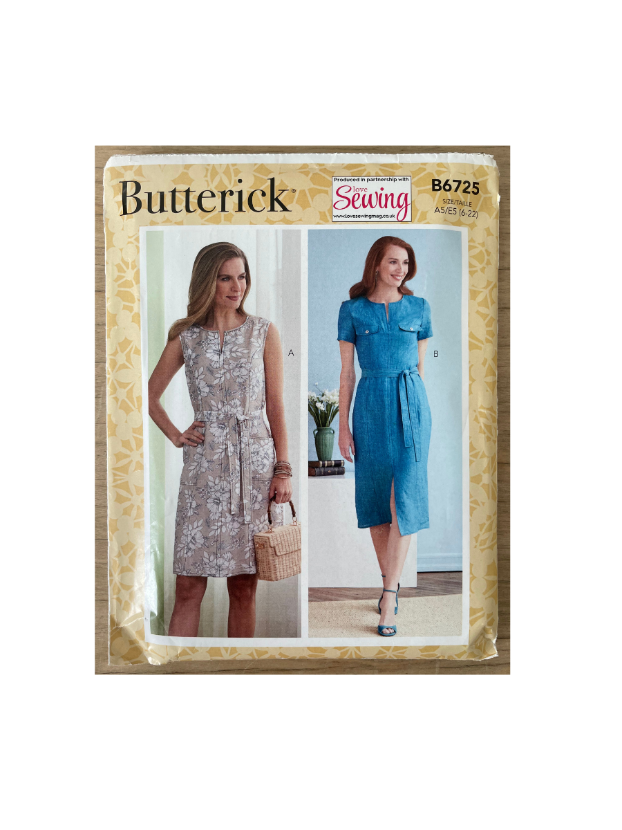 Butterick B6725 Womens Size 6-22 Dress FF