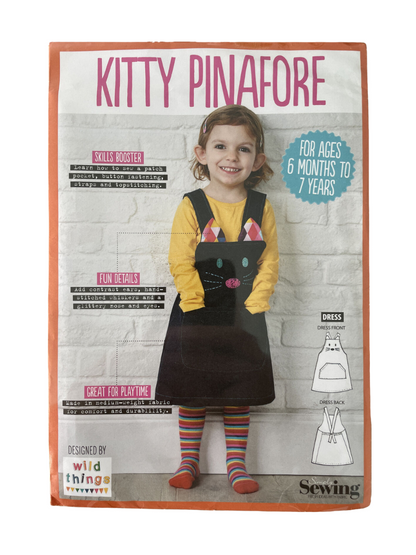 Simply Sewing Kitty Pinafore Size 6mths -7 Years FF