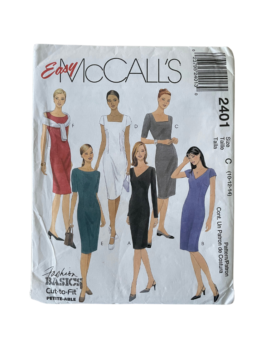 McCalls 2401 Womens Size 8-12 Dress FF