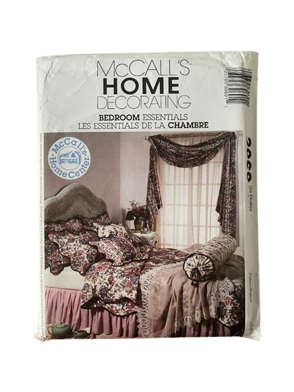 McCallls 3069 Bedroom Curtains Duvet Coverlet Pillows FF