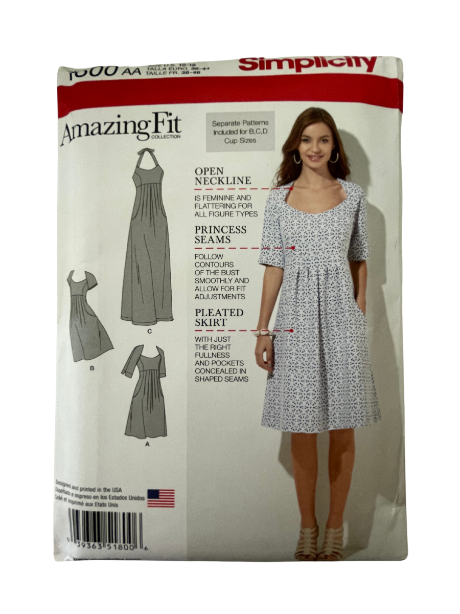 Simplicity 1800 Womens Size 14-22 Dress FF