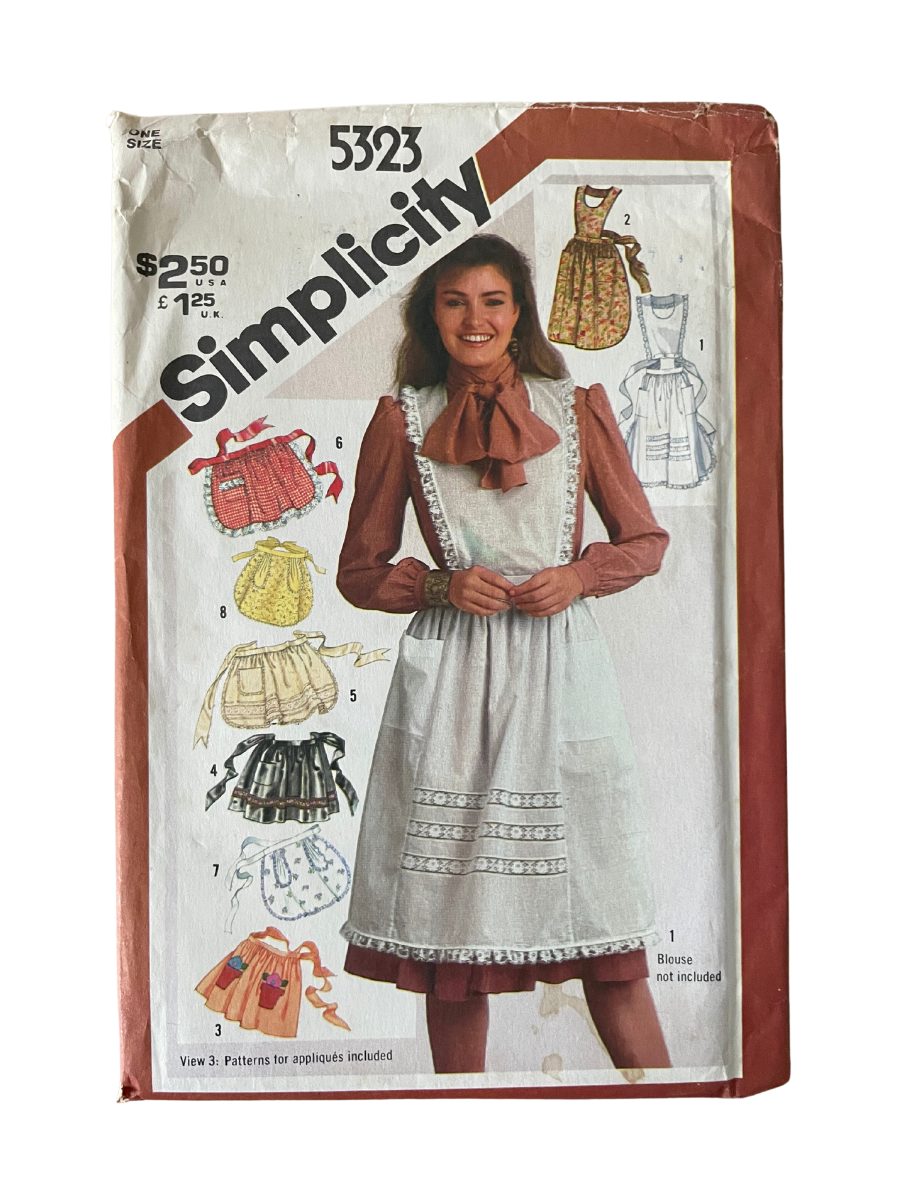 Simplicity 5323 Womens One Size Apron FF