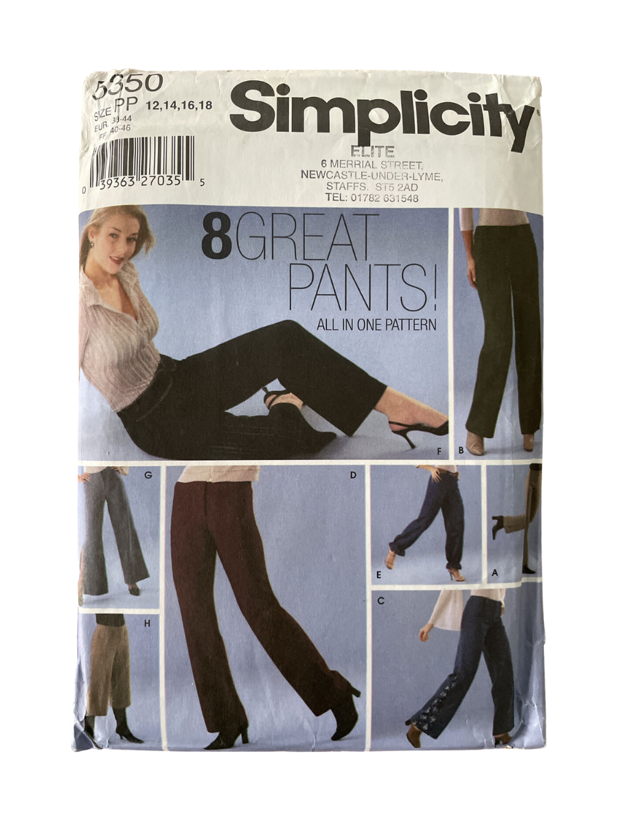 Simplicity 5350 Womens Size 12-18 Trousers FF *