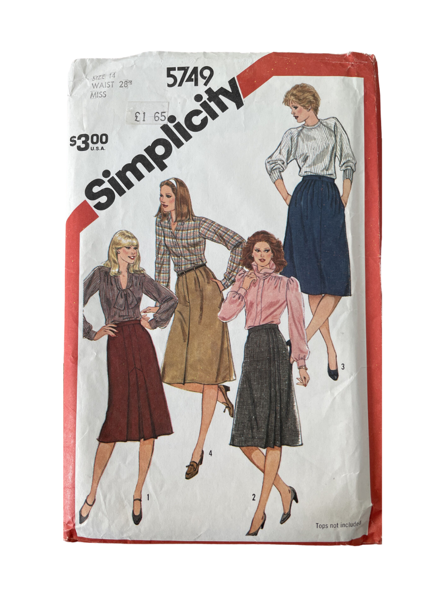 Simplicity 5749 Womens Size 14 Skirt *