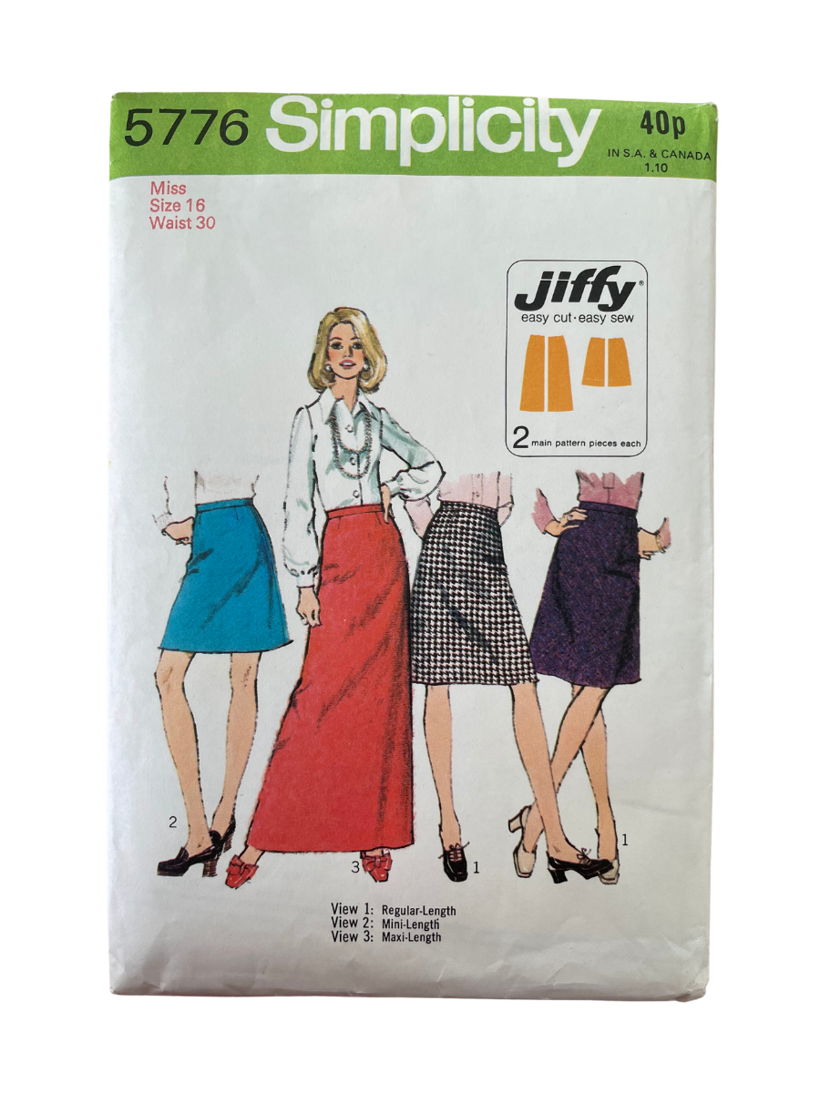 Simplicity 5776 Womens Size 16 Skirt