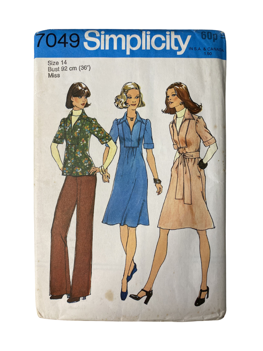 Simplicity 7049 Womens Size 14 Dress Top Trousers *