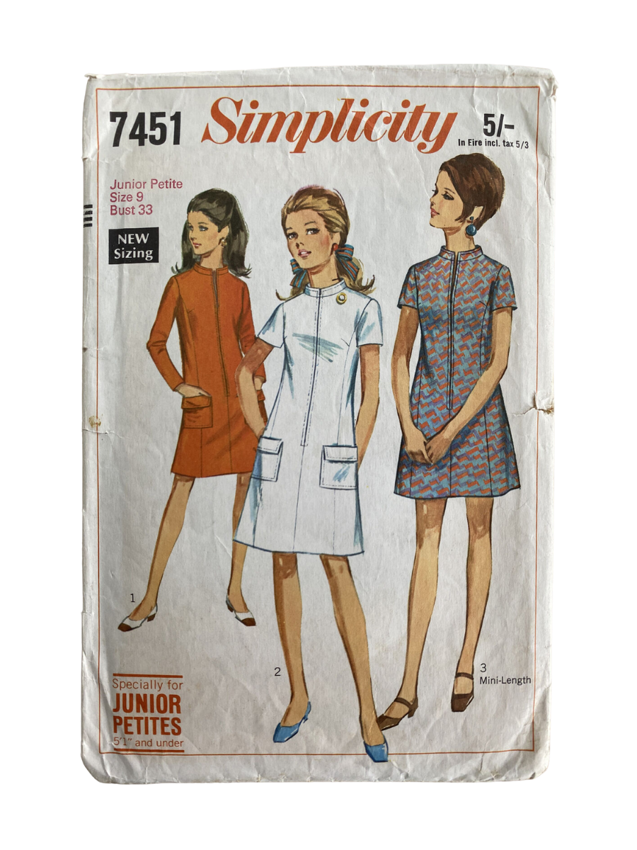 Simplicity 7451 Teen/Girl Size 9 Dress *