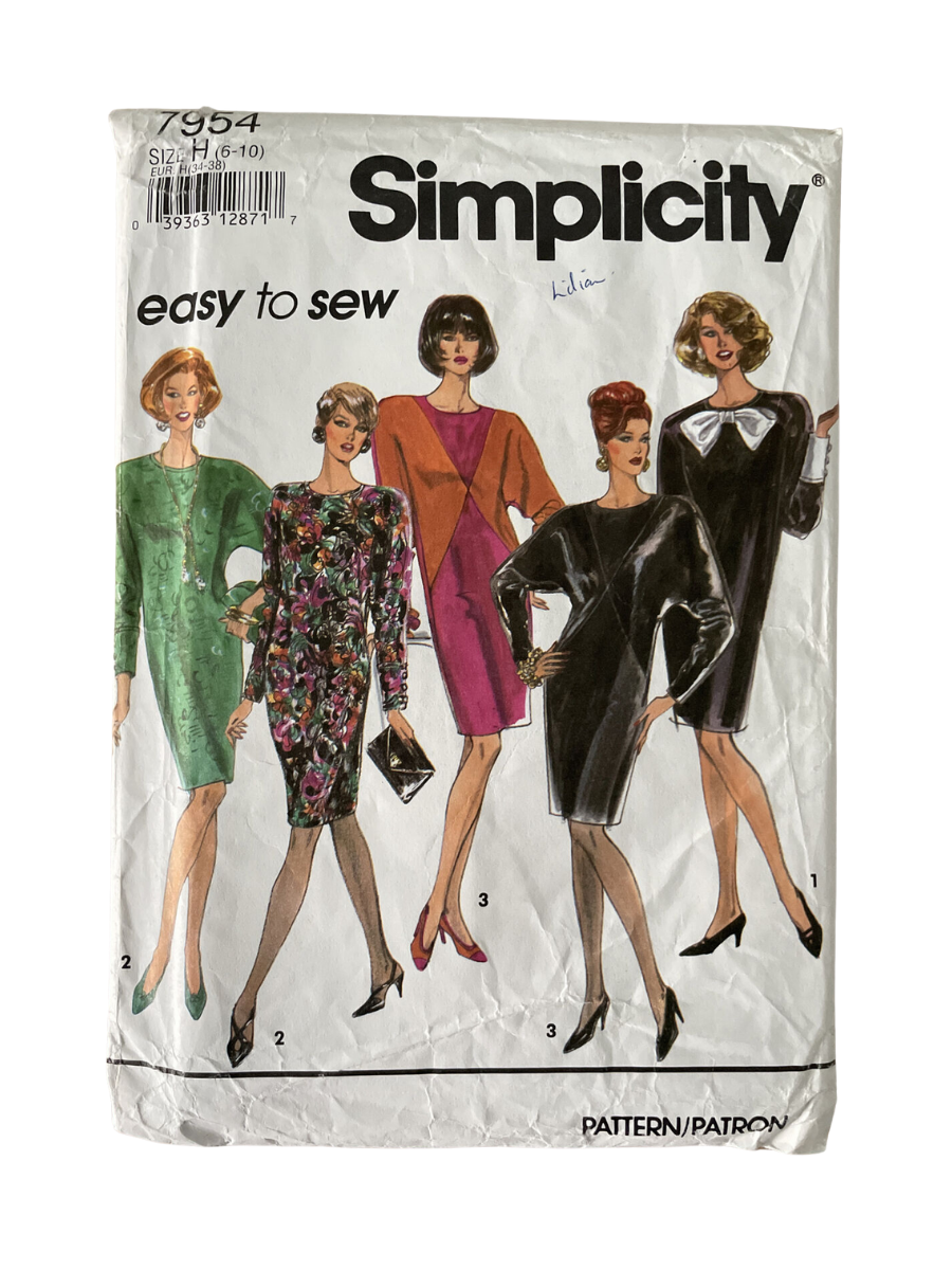 Simplicity 7954 Womens Size 6-10 Dress FF *