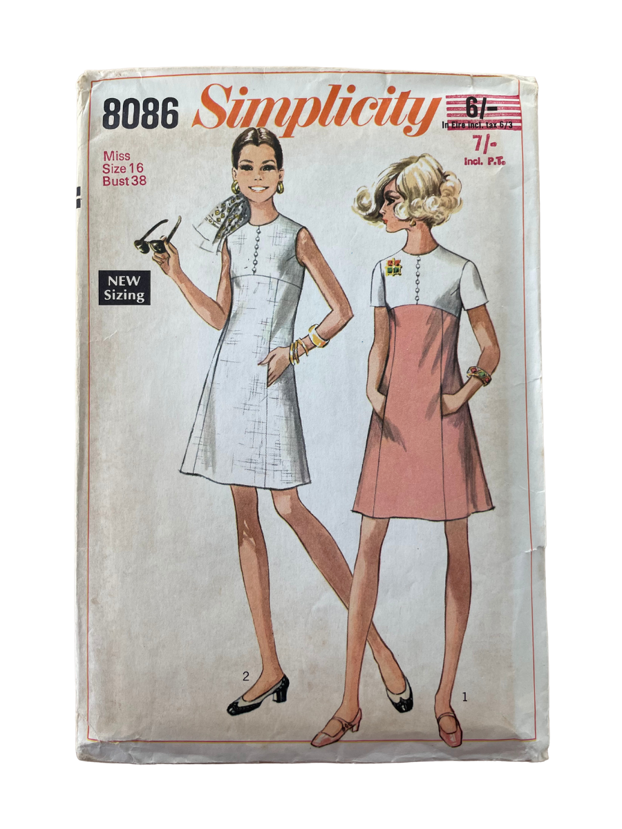 Simplicity 8086 Womens Size 16 Dress