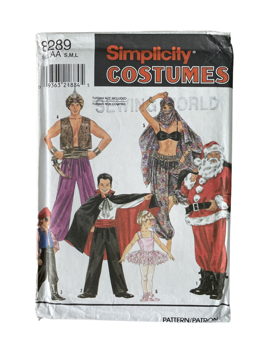 Simplicity 8289 Size S-L Fancy Dress  Dracula Ballet Pirate FF *