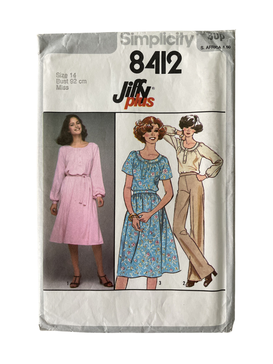 Simplicity 8412 Size 14 Dress Top Skirt FF *