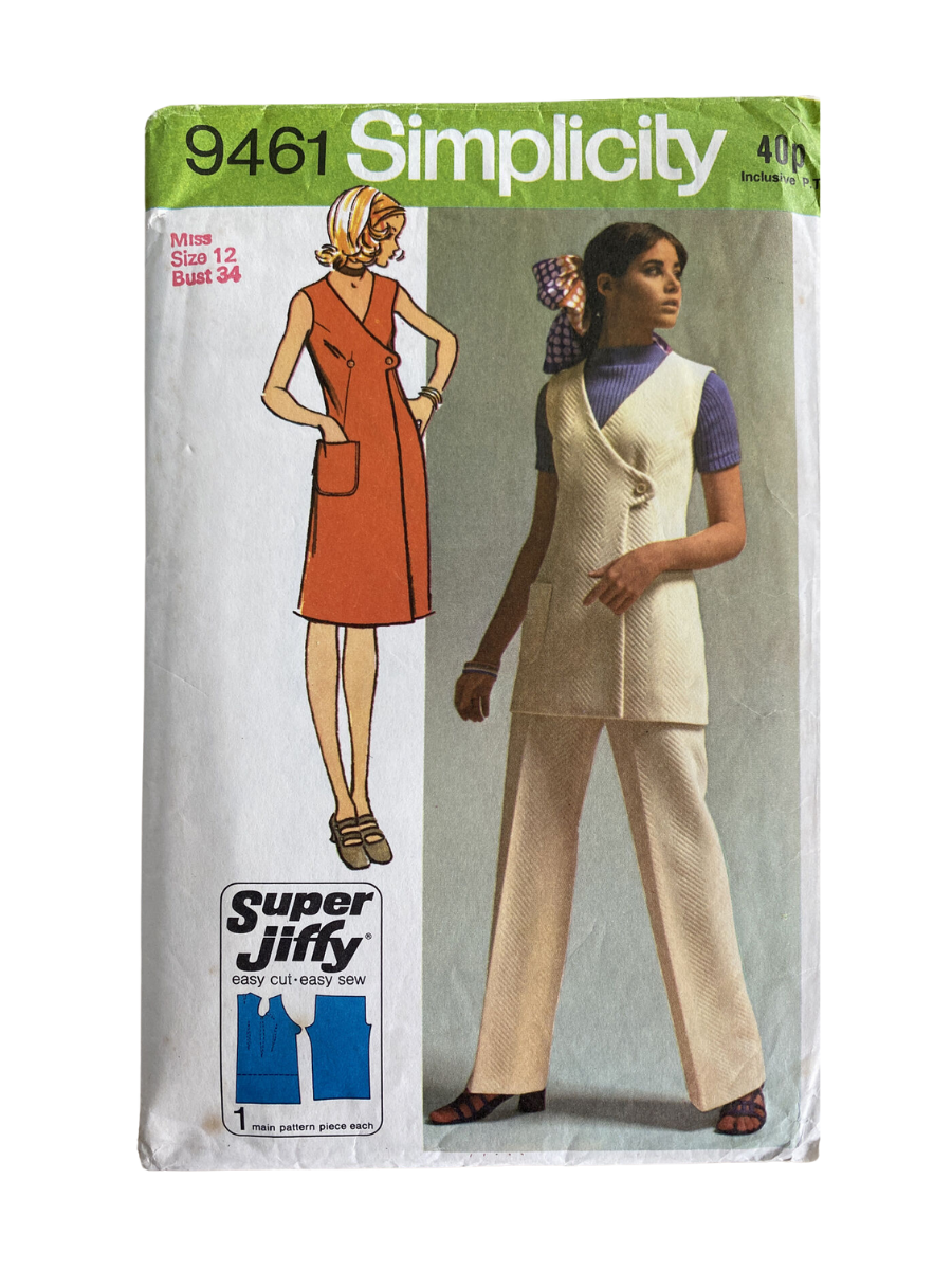 Simplicity 9461 Womens Size 12 Dress Tunic Trousers UNCUT *