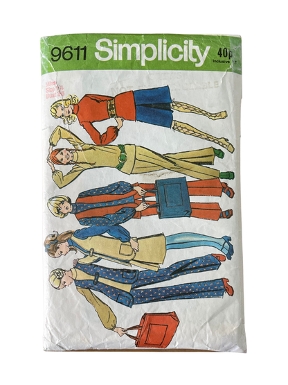 Simplicity 9611 Womens Size 12 Waistcoat Skirt Trousers