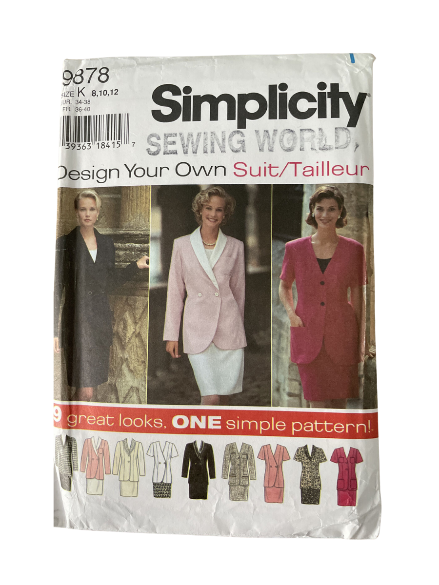 Simplicity 9878 Womens Size 8-12 Jacket Skirt FF *