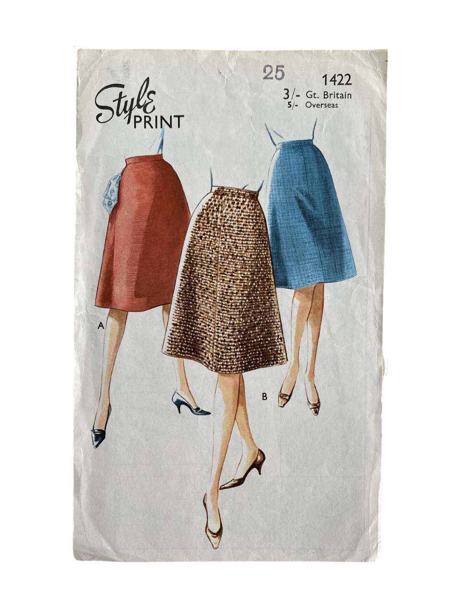 Style 1422 Womens Waist 25” Skirt