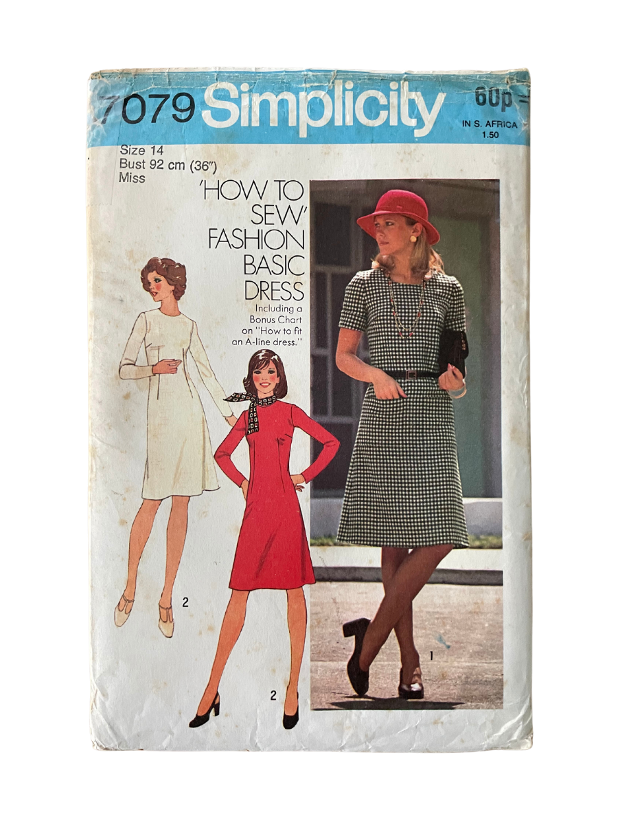 Simplicity 7079 Womens Size 12 Dress FF