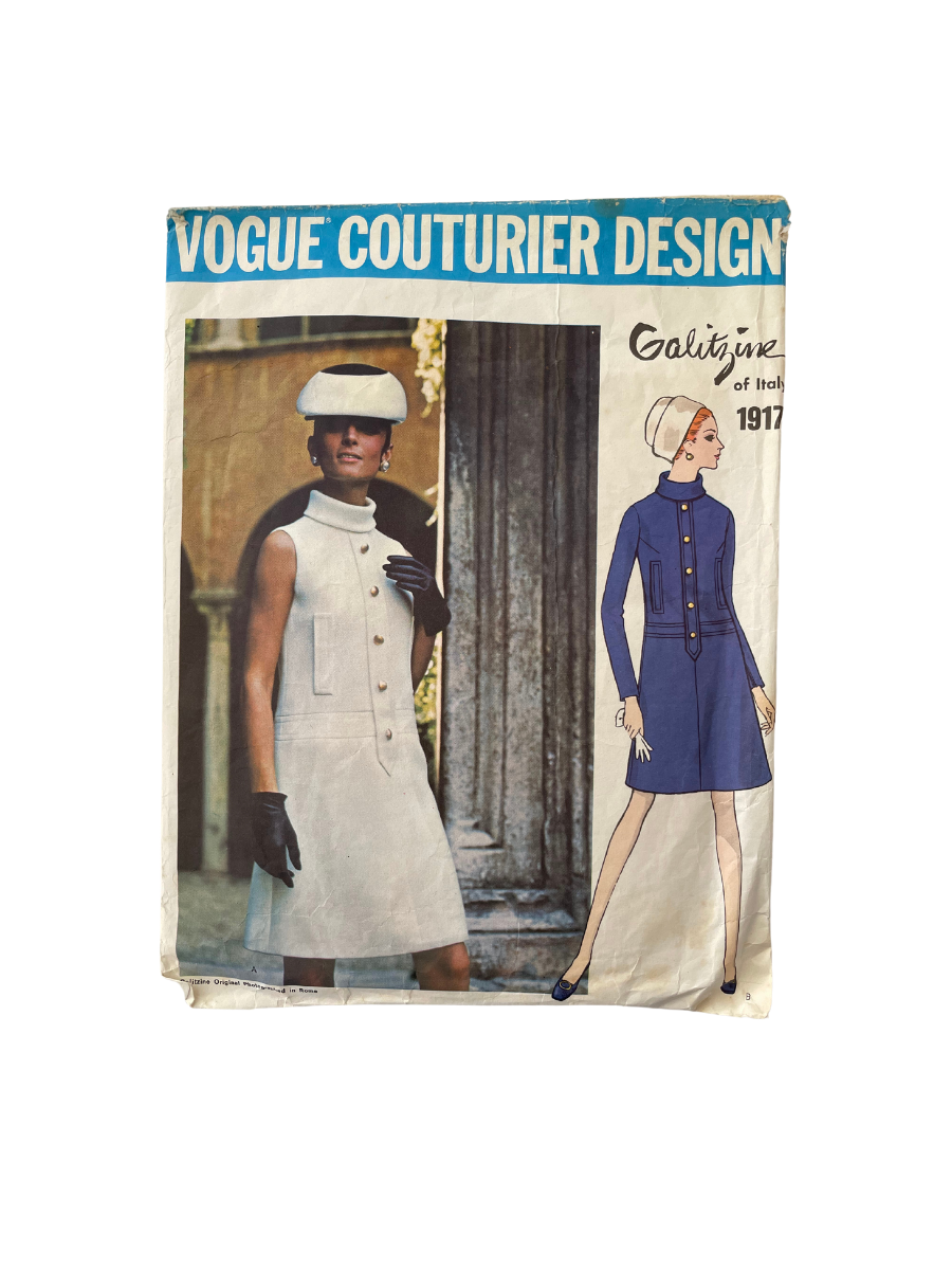 Vogue 1917 Womens Size 10 Dress