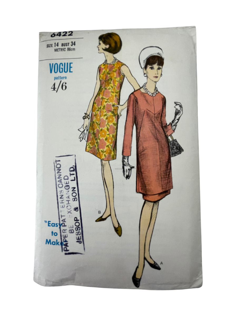 Vogue 6422 Womens Size 14 Dress FF