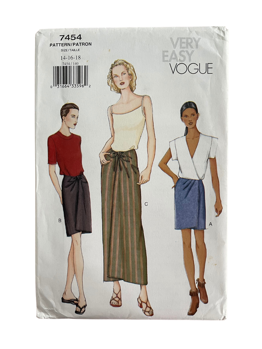 Vogue 7454 Womens Size 14-18 FF