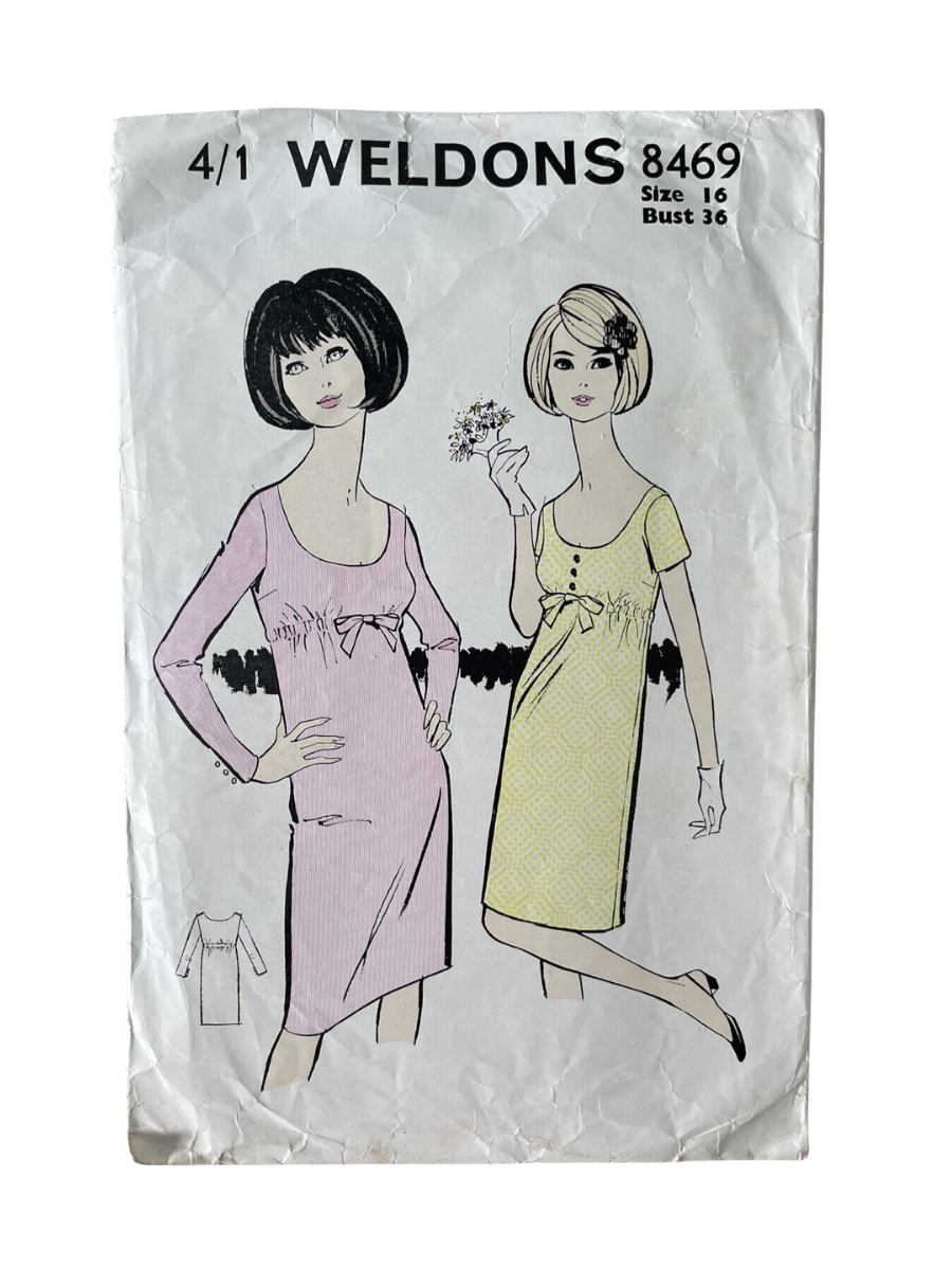 Weldons 8469 Womens Size 16 Bust 36”Dress *